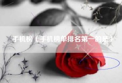 手机榜（手机榜单排名第一的是）